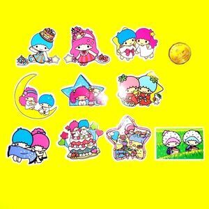 3/$20 Brand New 10x Little Twin Stars Waterproof Stickers #a